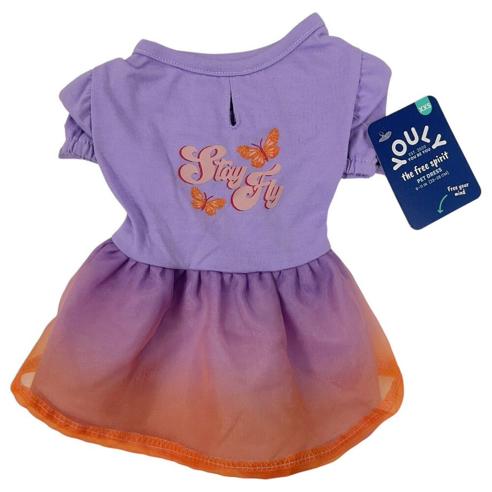 YOULY Stay Fly Dog Outfit Costume Dress NWT